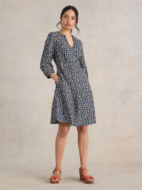 Kleid Frances - Navy Pr - 52 Bild 2