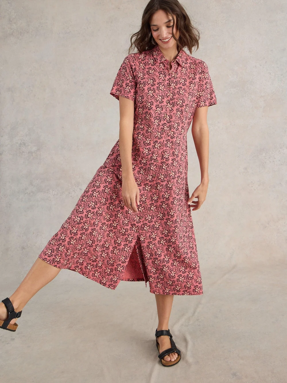 Blusenkleid Rua aus Jersey - Pink Pr - 50/R Bild 1