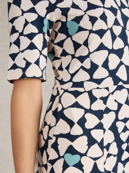 Jerseykleid Madeline - Navy Pr - 52/R Bild 3