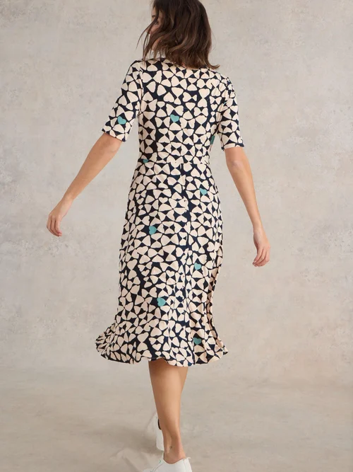 Jerseykleid Madeline - Navy Pr - 52/R Bild 4