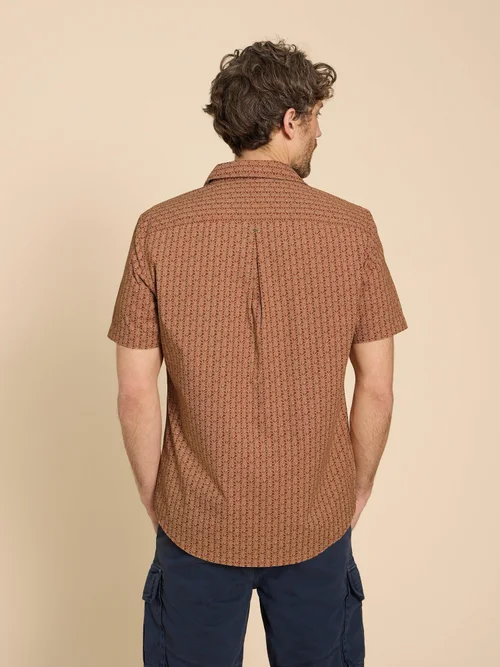 Kurzarmhemd mit Ananasmuster - Orange Pr - XXXL Bild 4