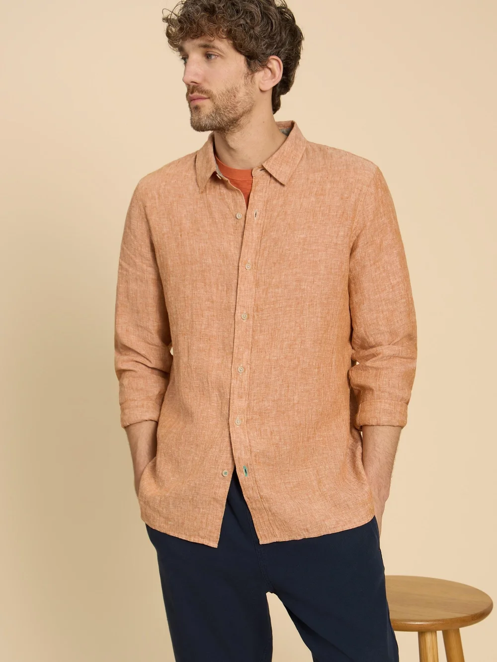 Leinenhemd Pembroke - Dk Orange - XXXL Bild 1