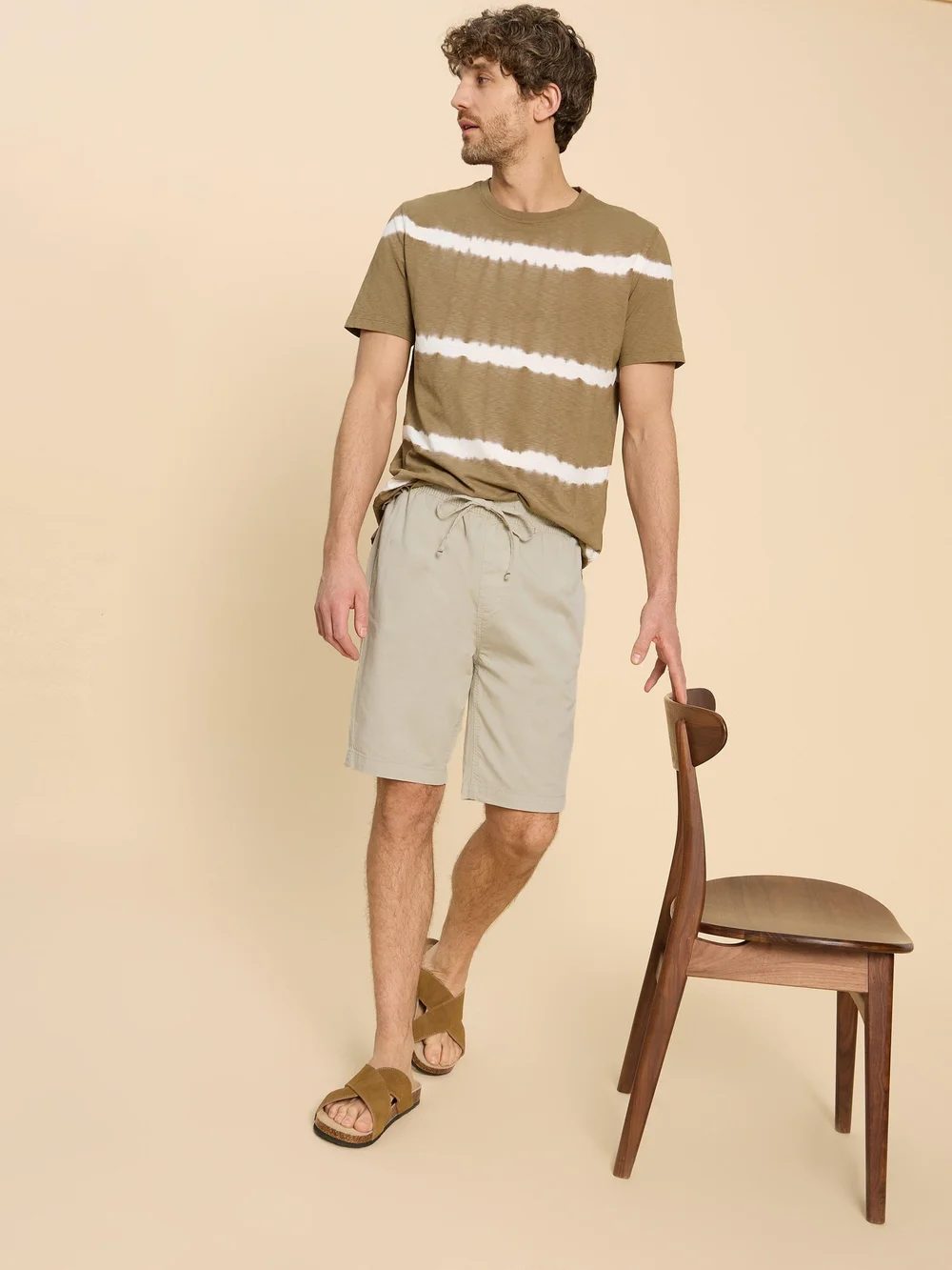 Palmer Shorts mit Kordelzug - Lgt Nat - 40/R Bild 1