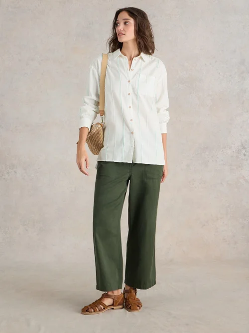 Langgeschnittene Bluse Laurel - Ivory Mlt - 52 Bild 2