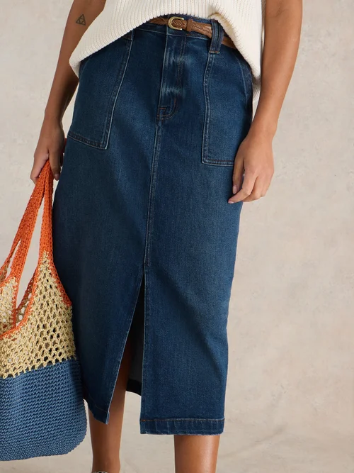 Jeansrock Maren in Midilänge - Mid Denim - 52/R Bild 3