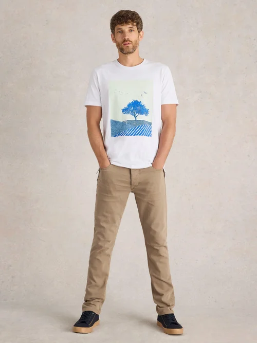 T-Shirt mit Baumprint - Ivory Pr - XXXL Bild 2