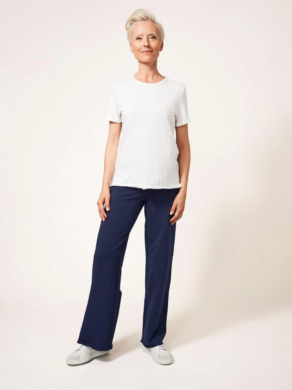 Dolce Hose aus Bio-Baumwolle - Navy Multi - 52/R Bild 1