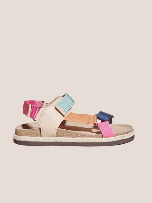 Trekking Sandalen Colourblock mit Fußbett - Blk Mlt - 41 Bild 1