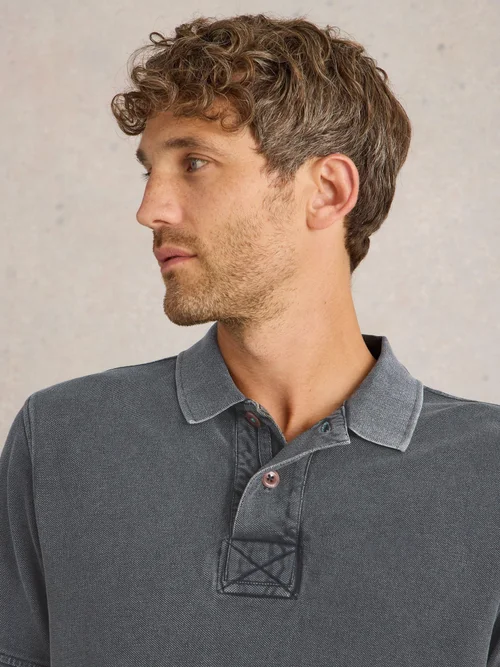 Utility Polohemd - Washed Blk - XXL Bild 3