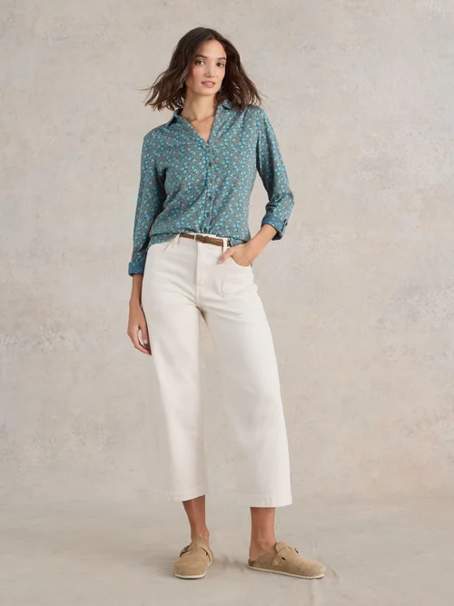 Jerseybluse Annie - Teal Pr - 52/R Bild 2