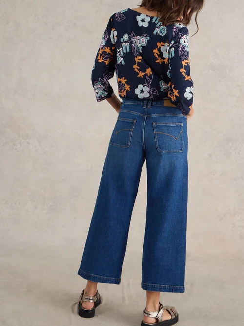 Tia 7/8-Jeans mit weitem Bein - Dk Denim - 52/R Bild 4