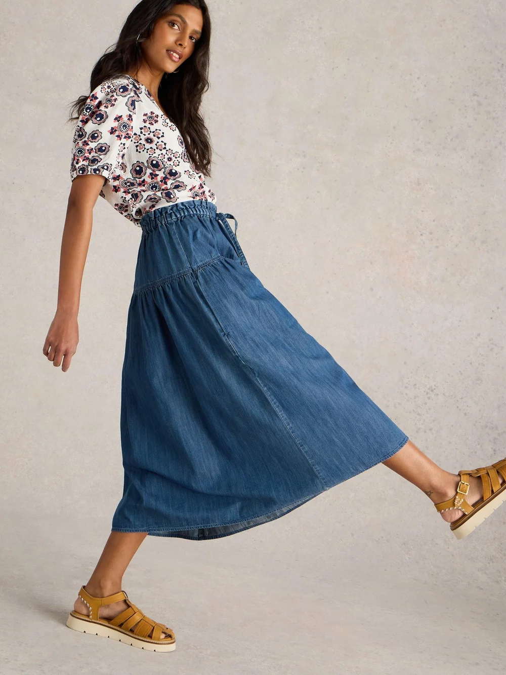 Jeansrock Seema - Mid Denim - 52/R Bild 1