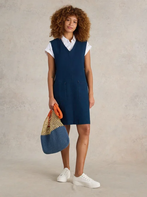 Trägerkleid Maple aus Jersey - Mid Denim - 52 Bild 2