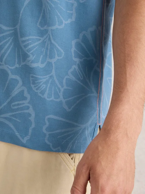 T-Shirt mit floralem Print - Blue Pr - XXXL Bild 3