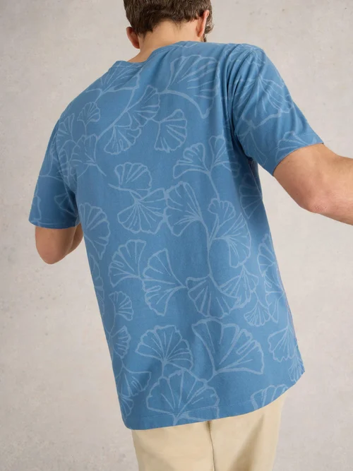 T-Shirt mit floralem Print - Blue Pr - XXXL Bild 4
