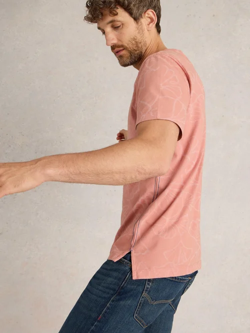 T-Shirt mit floralem Print - Pink Pr - XXXL Bild 3