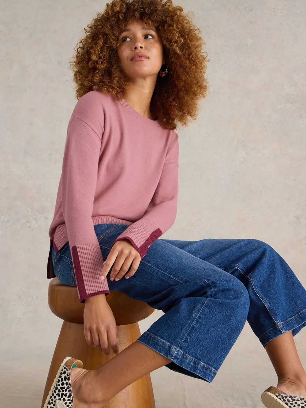 Pullover Olive - Dus Pink - 50 Bild 1