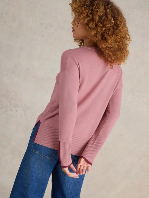 Pullover Olive - Dus Pink - 50 Bild 4