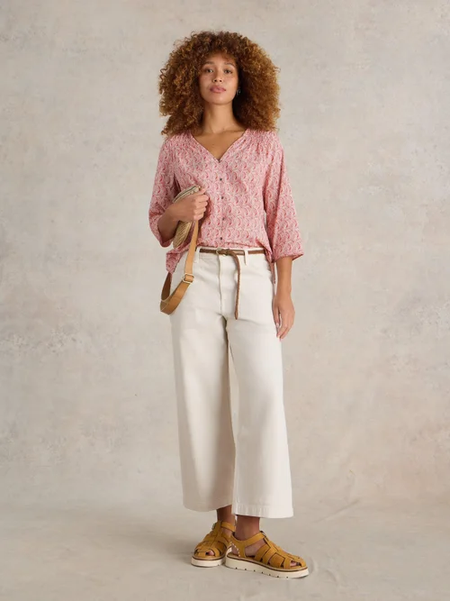 Rae Bluse aus Bio-Baumwolle - Pink Mlt - 52 Bild 2