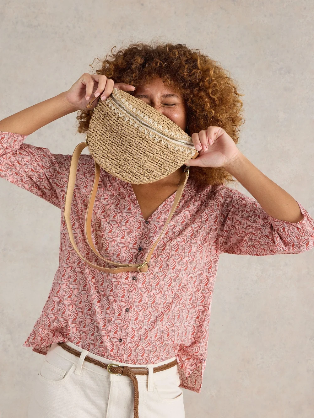 Rae Bluse aus Bio-Baumwolle - Pink Mlt - 52 Bild 1