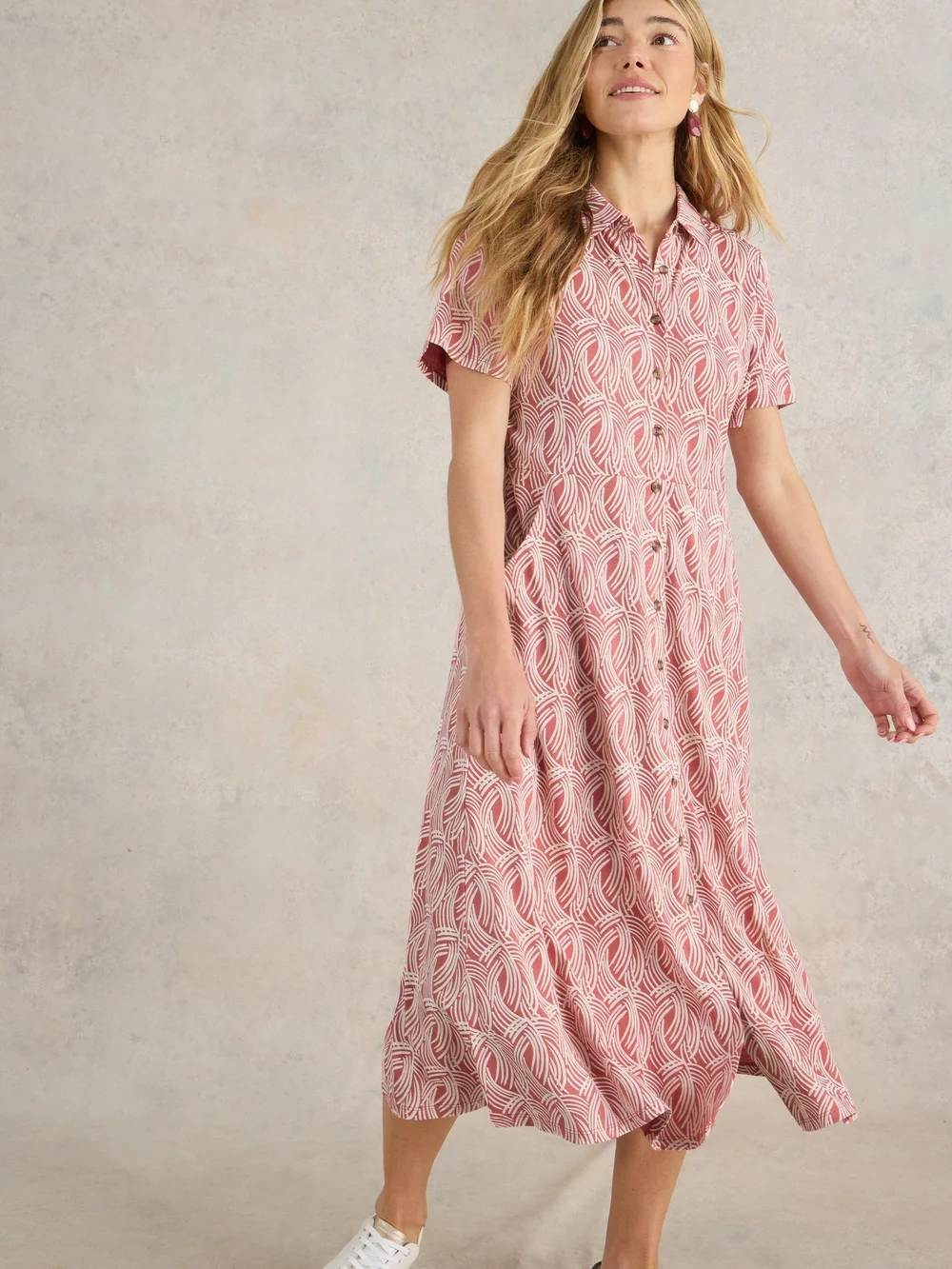 Blusenkleid Rua aus Jersey - Pink Mlt - 52/R Bild 1