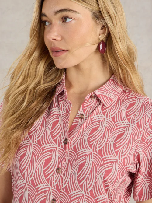 Blusenkleid Rua aus Jersey - Pink Mlt - 52/R Bild 3