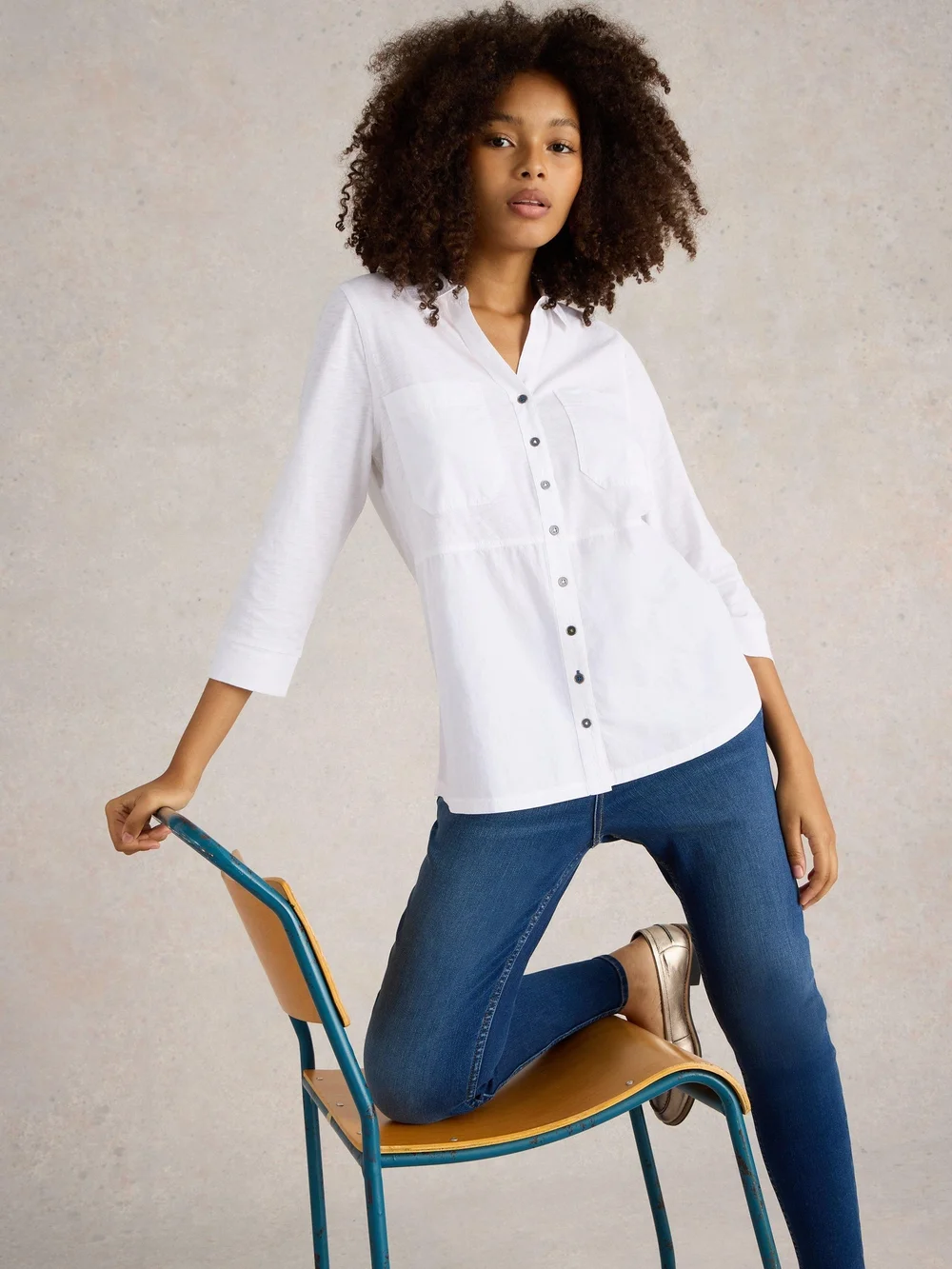 Lange Bluse Missy - Nat White - 50 Bild 1