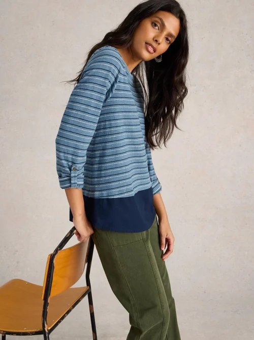 Gestreifte Tunika Jenny - Blue Mlt - 52 Bild 1