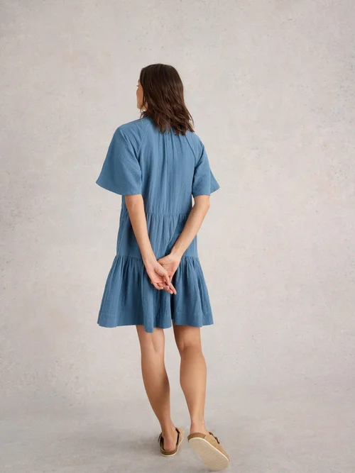 Kleid Sophia aus Bio-Baumwolle - Dus Blue - 52 Bild 4