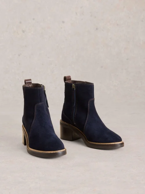 Stiefel Cleo mit Blockabsatz - Dark Navy - 39 Bild 3