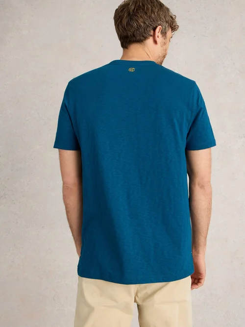 T-Shirt mit Slow-Lane-Grafik - Teal Pr - XXXL Bild 4