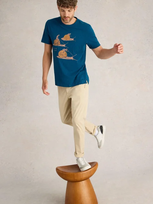 T-Shirt mit Slow-Lane-Grafik - Teal Pr - XXXL Bild 1