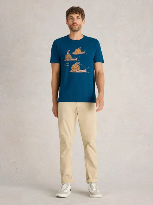 T-Shirt mit Slow-Lane-Grafik - Teal Pr - XXXL Bild 2