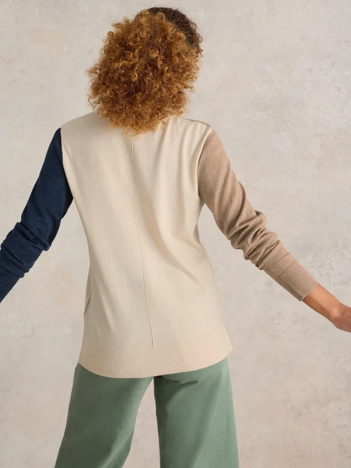 Pullover Maggie mit V-Ausschnitt - Nat Mlt - 52/R Bild 4