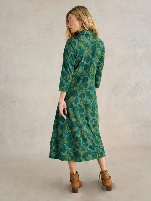 Blusenkleid Rua aus Jersey - Green Mlt - 52/R Bild 4