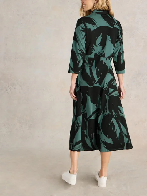 Blusenkleid Rua aus Jersey - Green Pr - 52/R Bild 4