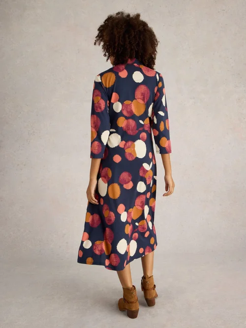 Blusenkleid Rua aus Jersey - Navy Pr - 52/R Bild 4