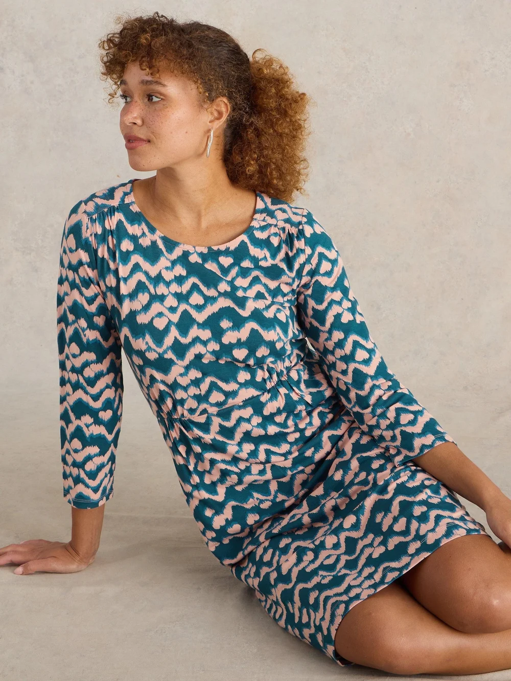 Jerseykleid Tallie - Teal Pr - 52/R Bild 1