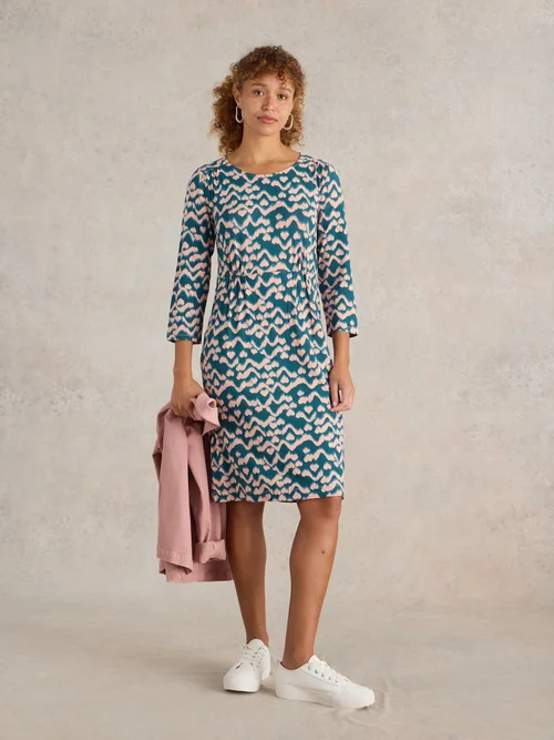 Jerseykleid Tallie - Teal Pr - 52/R Bild 2