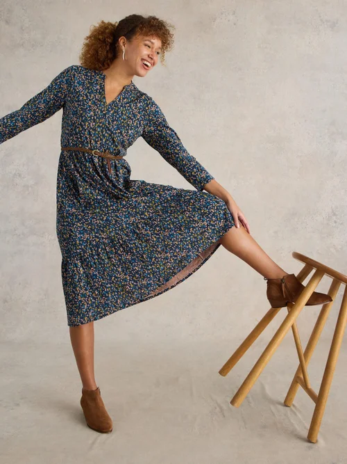 Jerseykleid Naya - Navy Multi - 42/R Bild 1