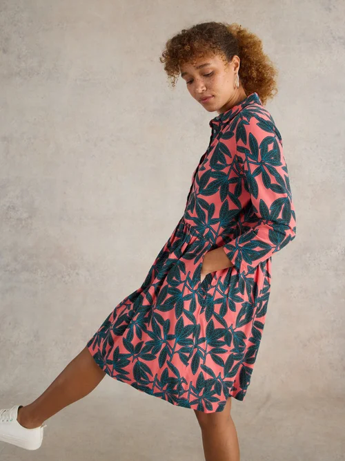 Blusenkleid Everly aus Jersey - Red Pr - 52/R Bild 1