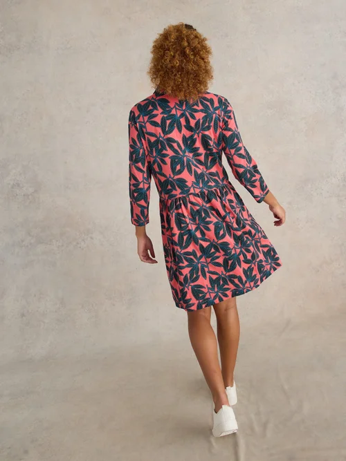 Blusenkleid Everly aus Jersey - Red Pr - 52/R Bild 4