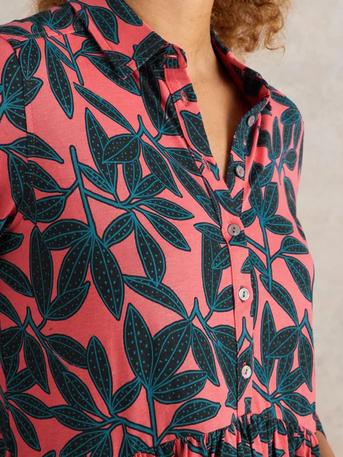 Blusenkleid Everly aus Jersey - Red Pr - 52/R Bild 3