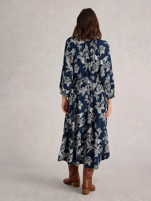Midikleid Skylar - Navy Pr - 52/R Bild 4