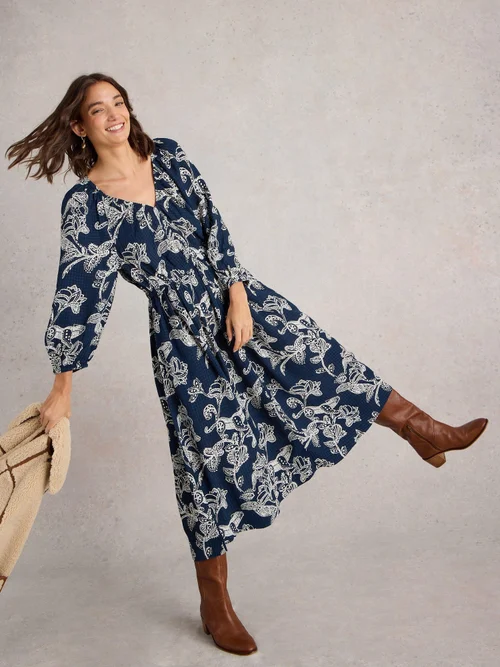 Midikleid Skylar - Navy Pr - 52/R Bild 1