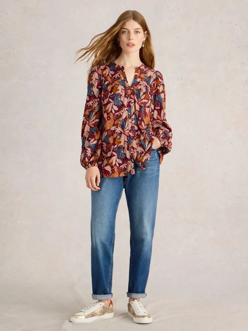Langgeschnittene Bluse Teresa - Plum Pr - 52 Bild 2