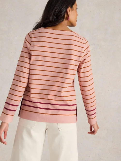 Gestreiftes Langarmshirt Willow - Pink Mlt - 52 Bild 4