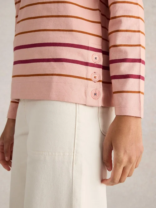 Gestreiftes Langarmshirt Willow - Pink Mlt - 52 Bild 3