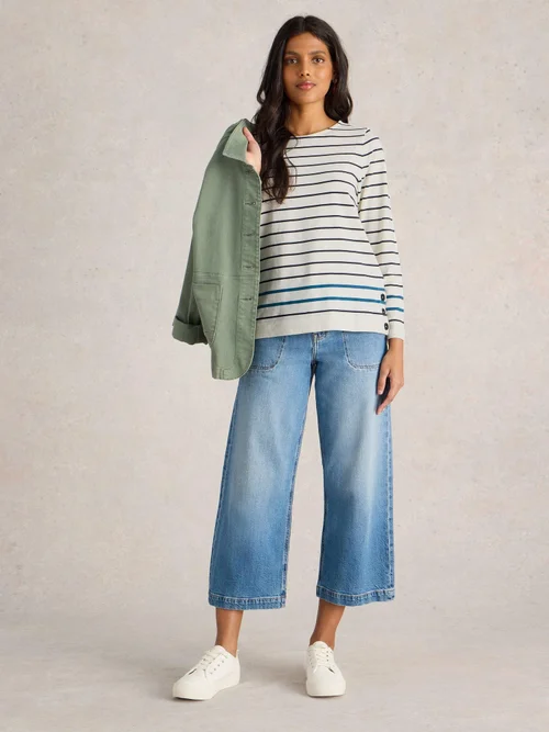 Gestreiftes Langarmshirt Willow - White Mlt - 52 Bild 2