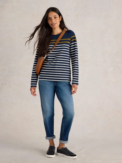 Gestreiftes Langarmshirt Whitney - Navy Multi - 52 Bild 2